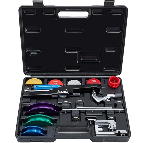 VEVOR Piegatubi in Rame, Piegatubi a Cricchetto per Curvature Fino a 90 Gradi, Piegatubi Curvatubi a Cricco per Refrigerazione HVAC, Strumento di Piegatura Tubi Meccanico per Tubi da 1/4 a 7/8 Pollice - Honorern