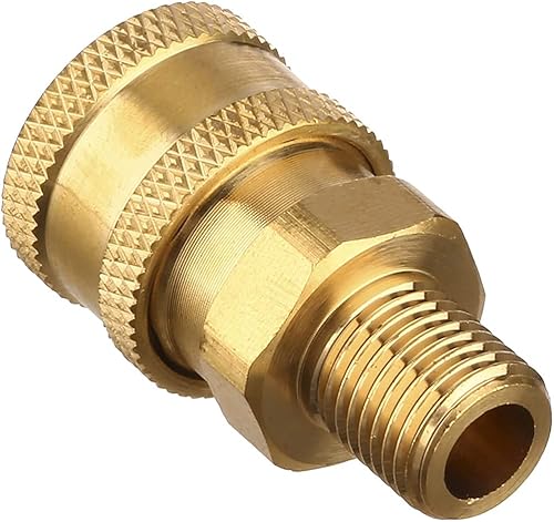 2 pezzi in ottone ad alta pressione Quick Connect M22 a 1/4 maschio filettato adattatore accoppiatore - Honorern