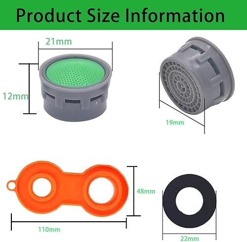 Aeratore Rubinetto, Rompigetto Aeratore Rubinetto, 15 Pezzi Filtri Rubinetti Lavandino, Filtri Rubinetto Acqua Aeratore, Rompigetto Rubinetto, per Aeratore del Rubinetto Universale, M21 - Honorern