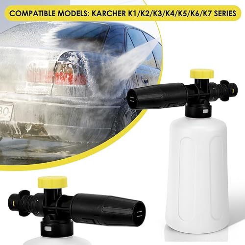 ALLOMN Lancia schiuma per idropulitrice Karcher per idropulitrice serie K K2 K3 K4 K5 K6 K7, 750 ml, a prova di perdite, per lavaggio auto e veicoli vari - Honorern