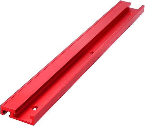 belupai Red 45 tipo lega di alluminio T-Track lavorazione del legno T-Slot Traccia trinciatrice con righello appiccicoso per la lavorazione del legno (800mm) - Honorern