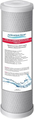 Cartuccia Carbon Block 5 micron 10 pollici CTO per Osmosi Inversa Filtro a Carbone Attivo depuratore acqua - Filtri Acqua Italia - Honorern