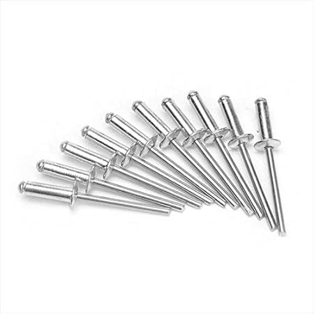 Rivetti SUPERTOOL - Rivetti in alluminio a flangia grande, 2,4/3,2/4/4,8 mm, confezione da 50 (4 x 20 mm) - Honorern