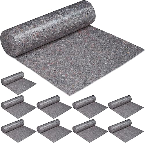 Relaxdays 2X Telo Copritutto da Imbianchino, 1x50 m=50m², Antiscivolo, Idrorepellente, 180g/m², Pittura e Trasloco, Grigio - Honorern