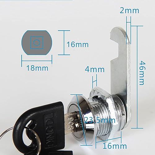 16 CM Serratura Per Cassetta Postale,Serratura Per Cassetta Delle Lettere,Serrature Per Armadietto,Per Porte Gli Armadi Gli Armadietti E Cassette Della Posta - Honorern