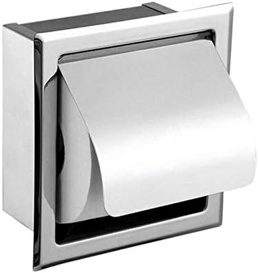 Porta Carta Igienica Da Incasso Porta Carta Igienica Da Parete In Acciaio Inossidabile, Porta Carta Igienica Stile Moderno, Distributore di Rotolo di Carta Da Incasso per Bagno - Honorern