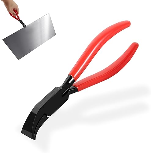 Pinze per piegare a 45°, pinze manuali per piegare la lamiera, pinze manuali per piegare con manici antiscivolo, larghezza ganasce 6 mm, per piegare e lisciare la lamiera, rosso - Honorern
