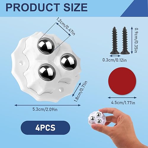 4 PCS Rotelle per Mobili Piccole, Ruote per Mobili Pesanti a 360°, Rotelle Adesive per Spostare Mobili, Design Robusto e Durevole per Facilitare il Trasporto degli Oggetti Pesanti in Casa - Honorern