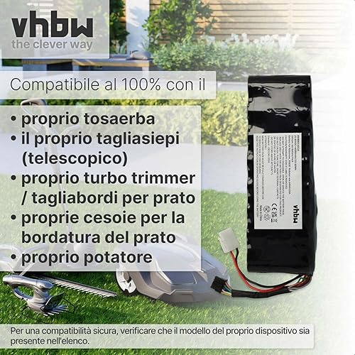 batteria compatibile con Robomow RS630, RS635 tagliaerba, robot tagliaerba (6000mAh, 25,6V, Li-Ion) - Honorern