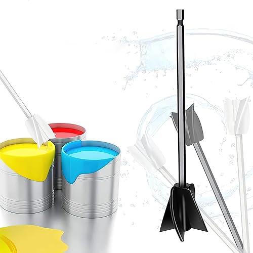 5 Pezzi Miscelatore Epossidico per Resina, Attacco Miscelatore epossidico per Trapano maalr potenti potenti agitatore di resina a mano Miscelatore per Pittura Pale per Trapano Miscelatore Resina - Honorern