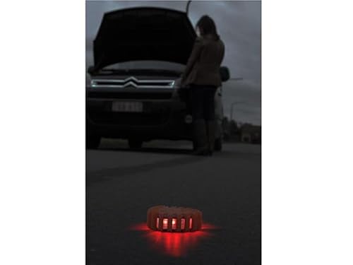 Perel sicurezza lampeggiante LED di avvertenza luce, rosso - Honorern