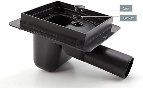 Scarico Plastica Fognaria con Nero Piazza Modello Griglia 50mm Tubo Diametro - Honorern