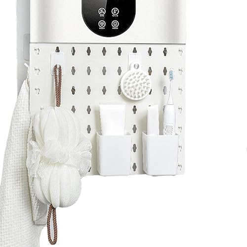 Pannello Forato Montato a Parete, Pannello Perforato Multifunzionale per Scaldabagno a Gas, Copertura Schermante per Punzone, Rack di Stoccaggio a Parete, per Banco di Lavoro, - Honorern