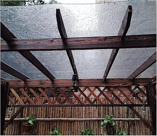 Lastra di plastica in policarbonato trasparente per pergola, copertura a baldacchino, pannelli impermeabili per serre, facile da tagliare e piegare - Honorern