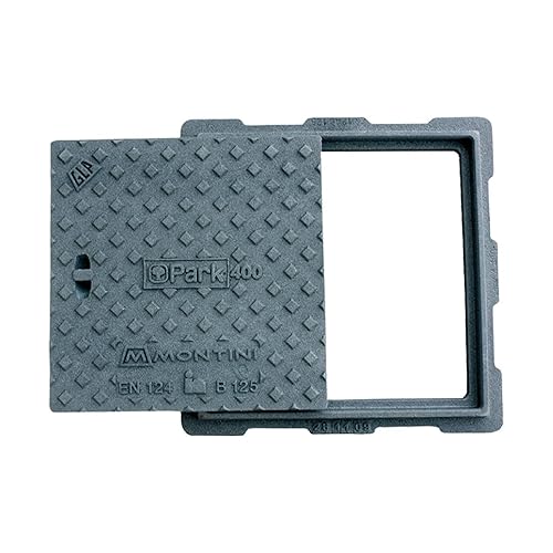 Chiusino botola 'B125' in ghisa sferoidale a forma quadra (20 x 20 cm - 5 Kg) - Honorern