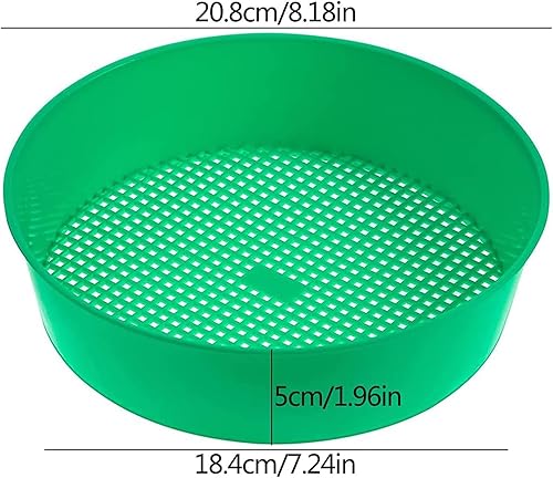 6PCS Setaccio da Giardino Grande in Plastica,Setaccio per Terreno Setaccio Giardino,Setaccio Rotondo per Terra Sassi Compost Sabbia Pietrisco e Semenza - Honorern