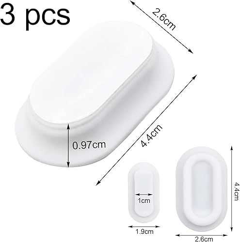 3 Pezzi Supporto Magnetico per Telecomando,Porta Telecomandi Magnete Forte,Supporto Magnetico,Porta Telecomandi da Parete,Supporto da Parete Senza Fori,per Casa,Ufficio,Scuola(Bianco) - Honorern
