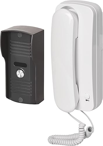 EMOS Set di citofono Audio per Montaggio a Parete, Design Elegante, Kit Audio/citofono con possibilità di apriporta, Facile da Usare - Honorern