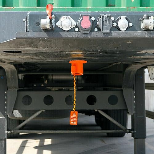 Antifurto Bullone di Bloccaggio per Rimorchi, Roulotte e Semirimorchi - In Metallo Robusto, Colore Arancione, Con Chiavi Incluse per una Sicurezza Massima, Ø 13 mm - Honorern