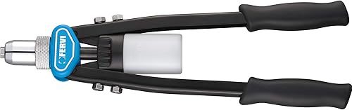 0453 Rivettatrice a Doppia Leva, 3.2-6.4 mm, Ciano/Nero - Honorern