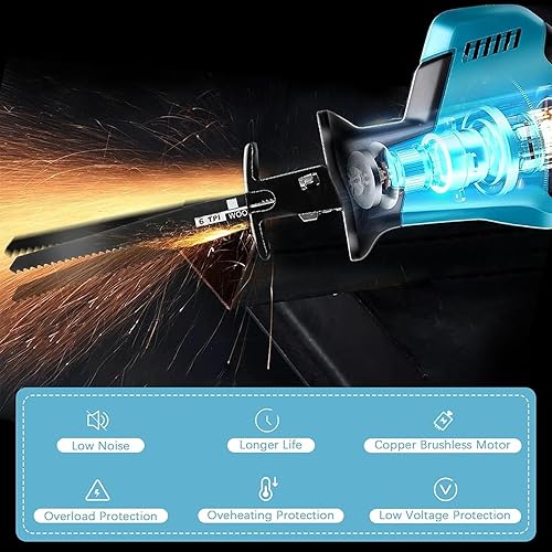 Segaossa Portatile,Sega a sciabola,Seghe Alternative elettriche,Segaossa Multifunzionale for Carne di Maiale congelata - Honorern