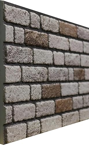 pannelli da parete 3D effetto mattone, rivestimento in pietra, rivestimento in polistirolo, per soggiorno, cucina, bagno, balcone, camera da letto, retro del bancone e teras (689-052)x5 - Honorern