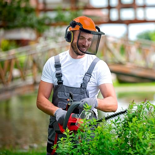 Caschetto antinfortunistica: Elmetto antifortunistica protettivo, Rete regolabile, Cuffie antirumore da 23,3 dB - Honorern