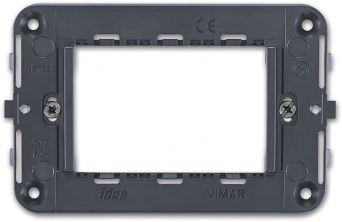 Vimar 16723 Supporto 3 Moduli Arkè Idea, 2 viti Fissaggio Incluse in Omaggio - Honorern