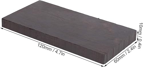 Ebano Nero Legname Vuoto Fai da Te Artigianato Manico in Legno Strumenti Musicali Accessori(120 * 60 * 10mm) - Honorern