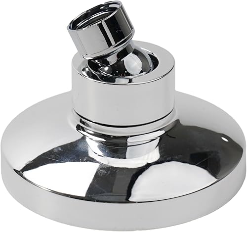 Oniissy Soffione doccia fisso ad alta pressione 9,5 cm di ricambio soffione doccia a pioggia regolabile con sfera girevole rotonda cromata, soffione doccia a pioggia - Honorern
