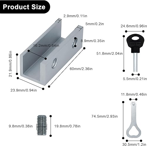 Ferma Finestra, 2 Pezzi da Serratura Finestra con Chiave, Serratura Ante Scorrevoli, Sicurezza Finestre, per Casa con Bambini, Adatta per Camera da Letto Cucina Soggiorno - Honorern