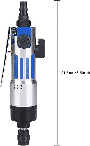 1/4 Pneumatic Air Screwdriver, 9000rpm Adjustable Industrial Screwdriver Pneumatic Screwdriver Kit Straight Hand Industrial Screw Driver Reversible Air Tool - Honorern