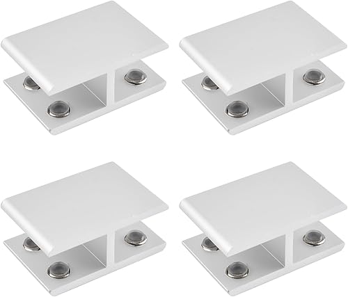 2 morsetti per vetro, regolabili, forma a T, 3 lati, in lega di alluminio, supprti per staffe per vetri di 10-12 mm di spessore, 180 gradi - Honorern