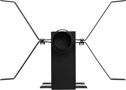 ML-Design Staffa di Montaggio per Cassette Postali Modello US 24,5x15,5x24 cm Supporto in Metallo Nero con Kit di Montaggio a Parete per Cassette Lettere Americana - Honorern