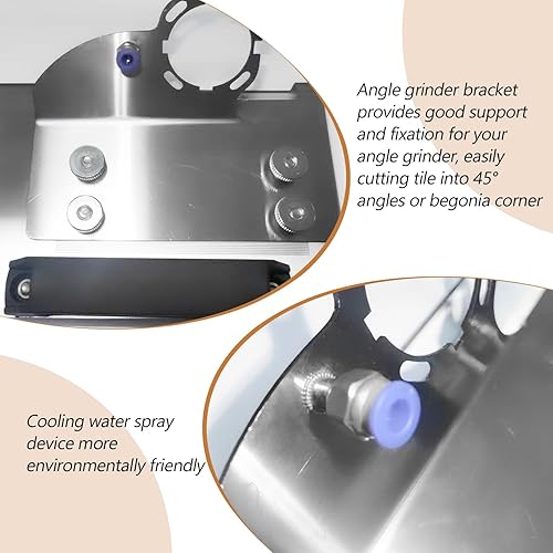 Supporto per Smerigliatrice Angolare per Taglio Inclinato a 45°, Facile da Usare, Supporto Smerigliatrice, Taglio Veloce, Supporto Smerigliatrice Angolare, per Tagliare Pietre Ceramiche (nero) - Honorern