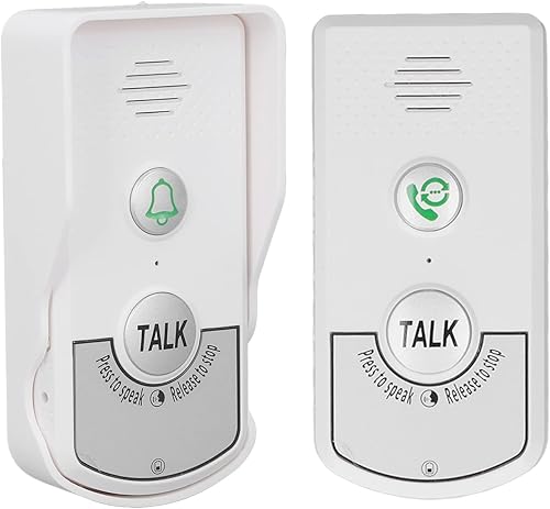 Campanello per Citofono Senza Fili, Campanello Elettronico per Campanello, 2 Vie 1 V 1 Campanello per Citofono Impermeabile Senza Fili con Indicatore Luminoso - Honorern