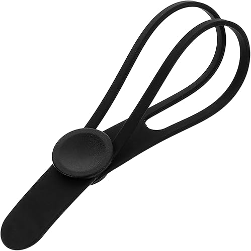 Cinghie Per Ombrelli Fermacavi Lacci Fascette Per Cavi in ​​silicone Fascette in Silicone Fermagli Per Cavi Deposito Di Ombrelli Attacco Per Ombrellone Black Gel Di Silice - Honorern