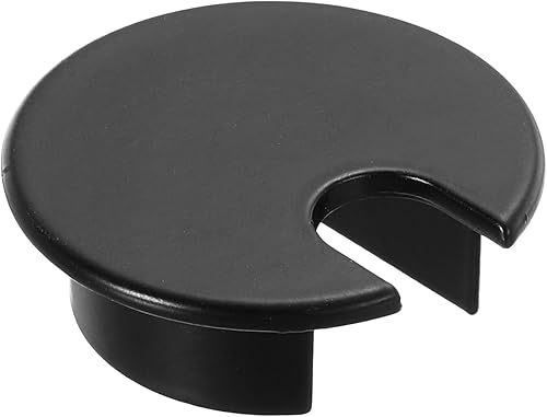 Copertura per Foro Cavi 1-3/8' (35mm) Copri Foro Passacavo per Cavo da Scrivania in Lega di Zinco per Organizer per Cavi da Scrivania per Computer da Ufficio, Nero - Honorern