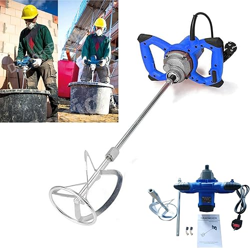 Miscelatore Professionale per Cemento 2600W 230V Agitatore Mescolatore per Malta Mescolatore Betoniera, 6 Velocità, per Miscelazione di Vernice, Cemento, Calcestruzzo, Malta, Foraggio, ecc - Honorern