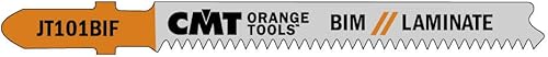 CMT JT101BIF-5 Set di 5 Lame per Seghetti Alternativi per Legno, Arancione/Grigio - Honorern