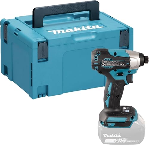 Makita DTD157ZJ Avvitatore Impulsi Batteria 18V Brushless 1/4' 140Nm Makpac - Honorern