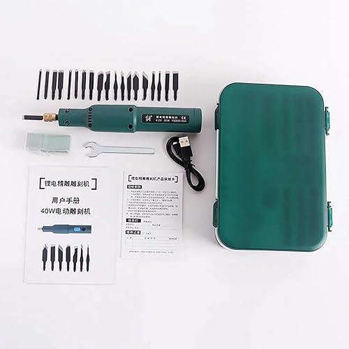 Macchina per Intagliare Elettrica Portatile, Mini Strumento per Trapano Elettrico Scalpello in Legno Coltello per Intaglio Elettrico per Intaglio di Precisione per La Lavorazione Del Legno - Honorern