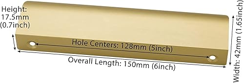 10 pezzi Maniglie per Mobili da Cucina Maniglie Porte Interne Maniglie Armadio Maniglie Vintage -LS7027BB128 Maniglie per Bambini Maniglie Cassetti Maniglie Antiche Maniglie Oro 128mm - Honorern