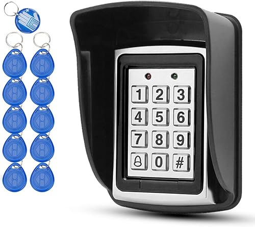 10 Tastiere RFID + Pioggia Impermeabile + Tastiera Metallica Rfid Supporta 1000 Utenti Interfaccia Wiegand-26 (Ingresso) - Honorern