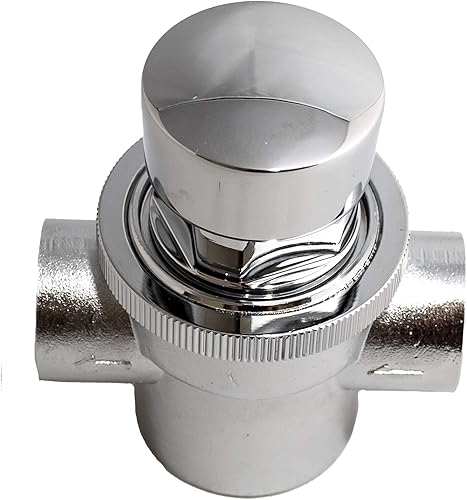 Rubinetto a pulsante con timer cromato per lavabo automatico. Uso nel settore alberghiero e industriale - Honorern