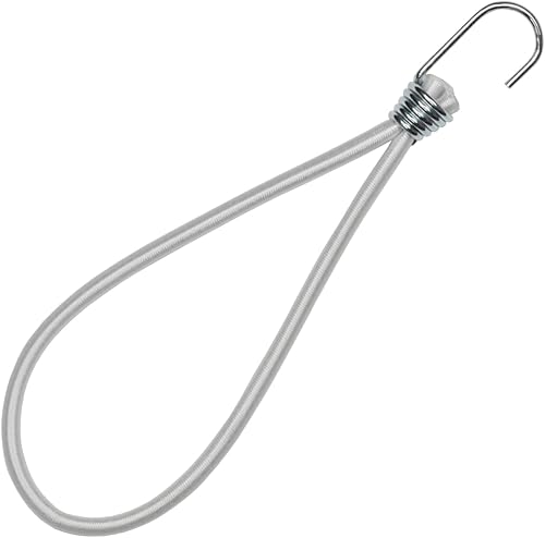 006047186 Tenditore elastico ad anello in alta tenacità con gancio in ferro a cestello 6 mm - 20 cm, 10 pezzi - Honorern