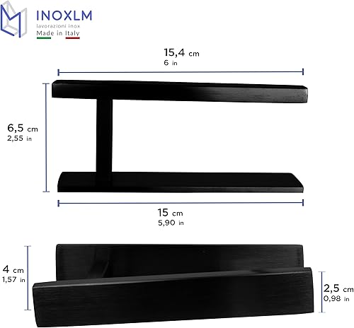 INOXLM Porta Asciugamani | Porta Carta Igienica Da Bagno | Kit Bagno Adesivo | Porta Rotolo Senza Fori | Portarotolo Bagno Adesivo | Porta Rotolo Carta Igienica (Porta Carta Igienica, Brown) - Honorern