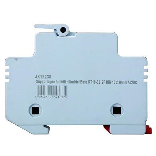 Portafusibile RT18-32, per fusibili ⌀10x38mm, 1000V 32A, 2 moduli, montaggio su guida DIN - Ettroit JX12238 - Honorern