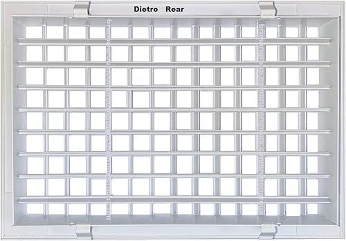 Bocchetta griglia mandata alluminio aria calda fredda diffusore 300x150mm bianca - Honorern