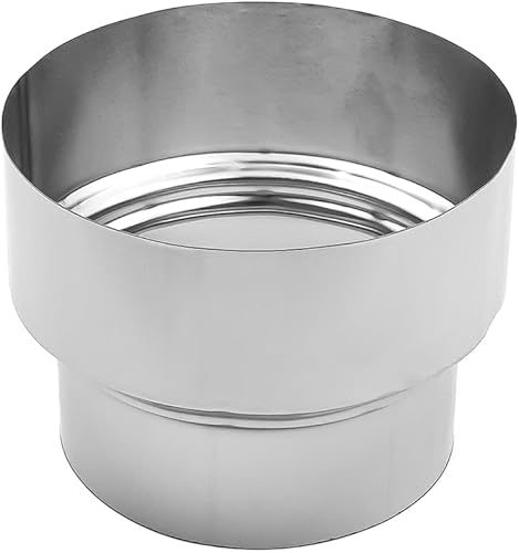 Tiardey Anello di riduzione del Tubo del Fumo, Tubo della Stufa di riduzione del Tubo, Collegamento di 120 mm a riscaldatori da 100 mm, Adatto per riscaldatori a Condotto Rigido - Honorern